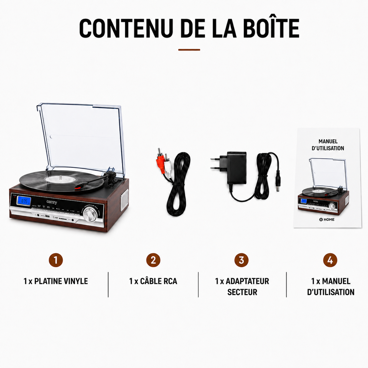 Platine Vinyle Multifonction Christophe