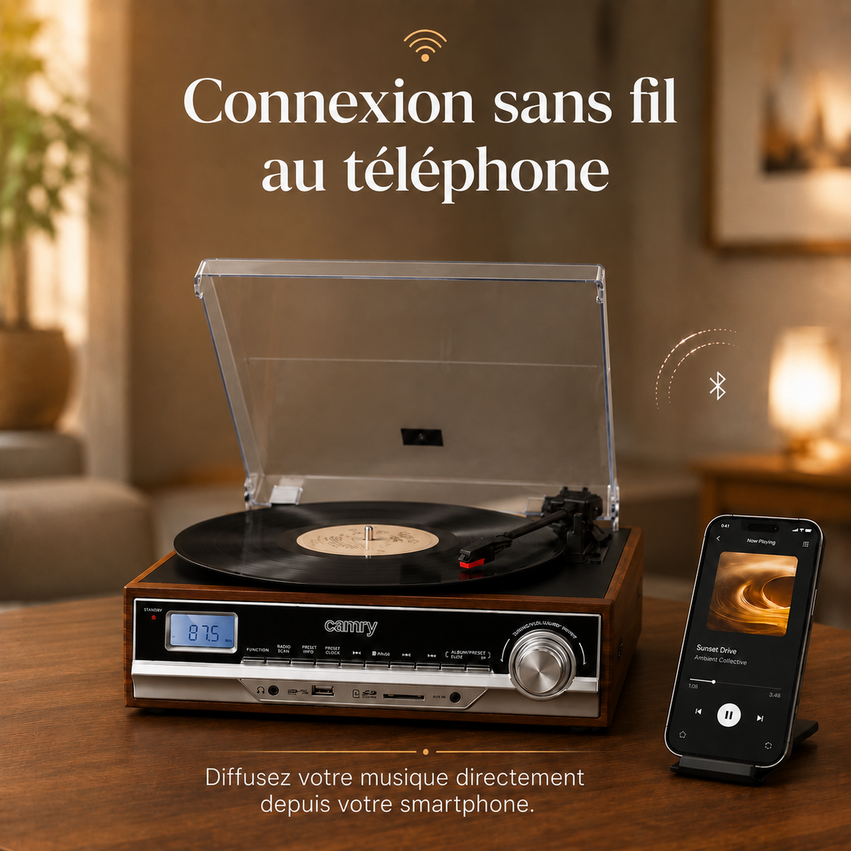 Platine Vinyle Multifonction Christophe